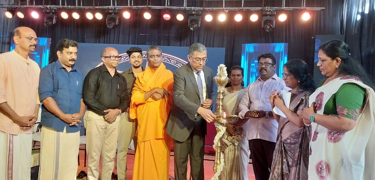 Inauguration ceremony of Arts Day 2025 at Santhigiri Siddha Medical College